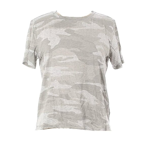 Splendid Women's Gray Camo Short Sleeve T-Shirt Medium - Picture 1 of 6